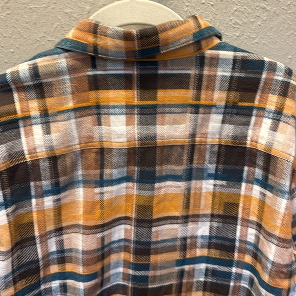 Peregrine Farley Plaid Cotton Flannel Shirt Made in England  Men’s Size Large - Picture 8 of 9